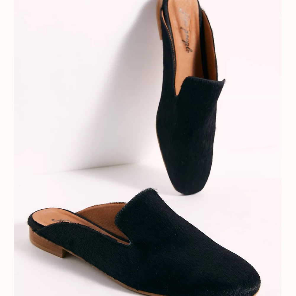 Free People Madison Mule black flats size US 9